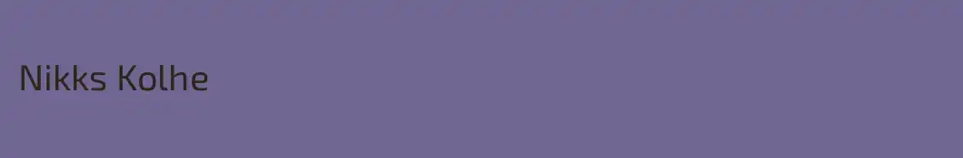 Nikks Kolhe